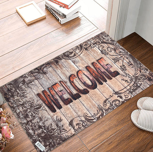 Door Mat Indoor/Outdoor Non Slip Bold Entrance Welcome Mat 69.5cmx44.5cm