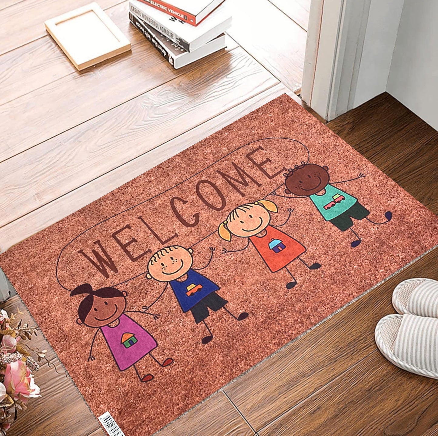 Door Mat Indoor/Outdoor Non Slip Bold Entrance Welcome Mat 69.5cmx44.5cm