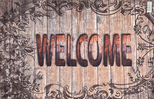 Door Mat Indoor/Outdoor Non Slip Bold Entrance Welcome Mat 69.5cmx44.5cm