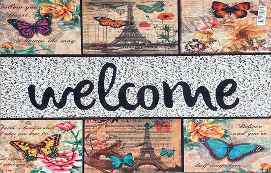 Door Mat Indoor/Outdoor Non Slip Bold Entrance Welcome Mat 69.5cmx44.5cm